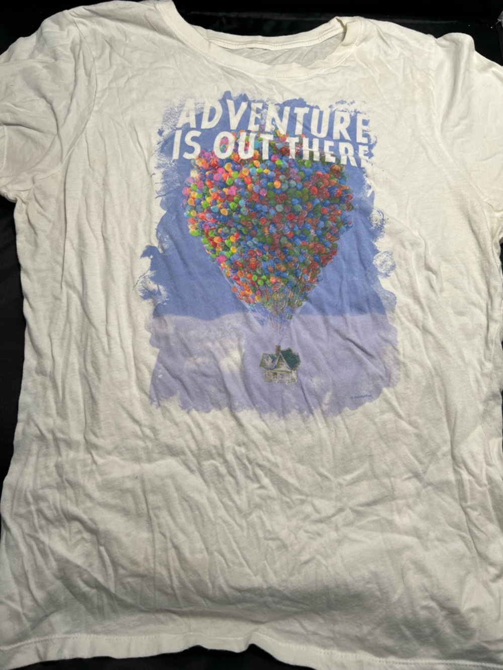 Disney Up “Adventure Is Out There” Balloon Graphic T-Shirt 3XL White